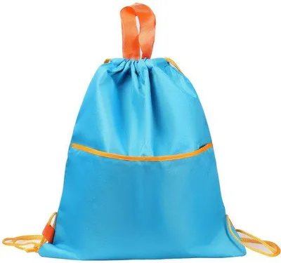 Obrázek produktu pro Uniqoos® Voděodolný batoh s tkanicí, vyrobený z kvalitní oxfordské tkaniny, rozměry 40 x 32 cm – skládací, univerzální sportovní, cestovní a školní batoh s vnější kapsou na zip