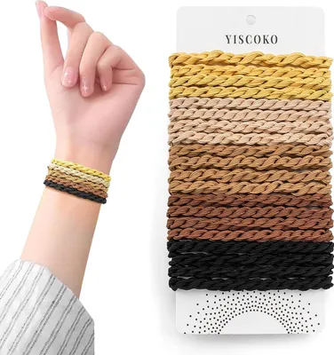Immagine prodotto di confezione da 20 scrunchies neri per uomo e donna - Scrunchies fatti a mano con materiali di alta qualità