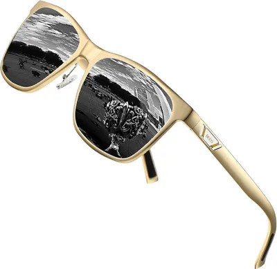 Zdjęcie produktu dla Męskie okulary przeciwsłoneczne z polaryzacją UV400 w metalowej oprawce retro 3029H