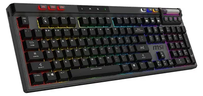 Zdjęcie produktu dla MSI STRIKE PRO WIRELESS, Bezprzewodowy, USB + Bluetooth, Mechaniczna, QWERTY, RGB LED, Czarny