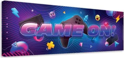 Produktbild von Leinwandbild für Spieler Abstraktion 120x40 Feeby Bunt bild für die wand bereit zum aufhängen