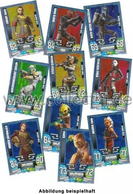 Produktbild von FA4 - Spar 2 - 10 verschiedene Star-Karten - Star Wars Force Attax - SERIE 4