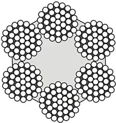 Produktbild von Drahtseil verzinkt  6mm 50 Meter   6x7 Stahlseil  DIN Seil