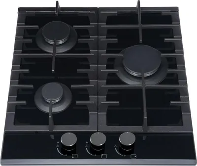 Immagine prodotto di MPM 45-GMH-16, Nero, Integrato, 45 cm, Piano cottura a gas, Vetro, 3 zona(e)