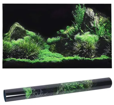 Aquarium-Hintergrund 3D PVC Unterwasserwelt 122x46 cm
