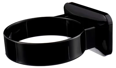 Produktbild von Fönhalterung, selbstklebend ohne Bohren, Wandhalterung für Haartrockner (Schwarz)