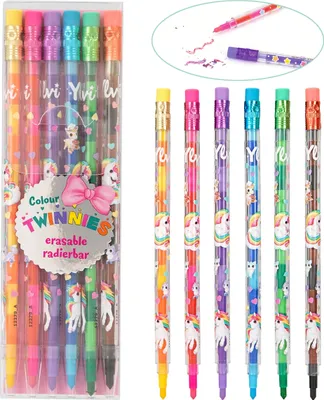 Produktbild von Buntstifte Twinnies Ylvi 6er, mit Radierer, ab 6 Jahren,, Depesche