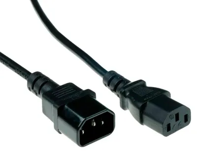 Immagine prodotto di ACT AK5122 Cavo di alimentazione nero 10 m Accoppiatore C14 Accoppiatore C13 (AK5122)