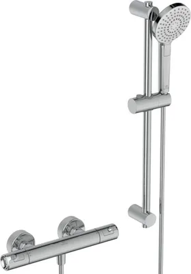 Produktbild von Ideal Standard Brausekombination mit Brausethermostat Ceratherm T50 Aufputz A7217AA Chrom