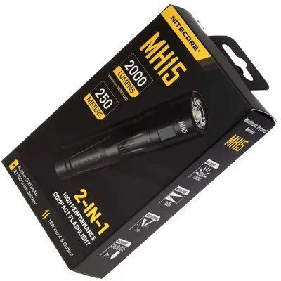 Produktbild von Nitecore MH15 Taschenlampe, Leuchte inkl. Powerbank-Funktion, 2000 Lumen