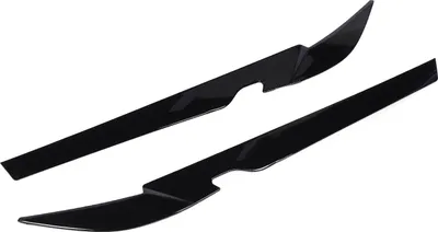 Image de Paire de sourcils de phares avant, noir brillant, gauche et droite, cache paupière de phares pour Série 5 G30 G31 LCI 2021-2023