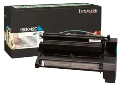 Image de Toner Lexmark 15G042C (Cyan) (Prebate)
