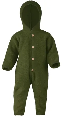 Produktbild von Engel Overall mit Kapuze, 100% Schurwolle Fleece, Natur, Gr. 50/56-86/92, 4 Farb