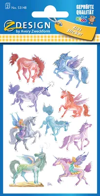 Immagine prodotto di AVERY Zweckform 53148 27x Adesivi 53148 Unicorni