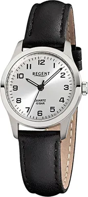 Produktbild von Regent Titan Damen Uhr F-899 Quarzuhr Armband schwarz D2URF899