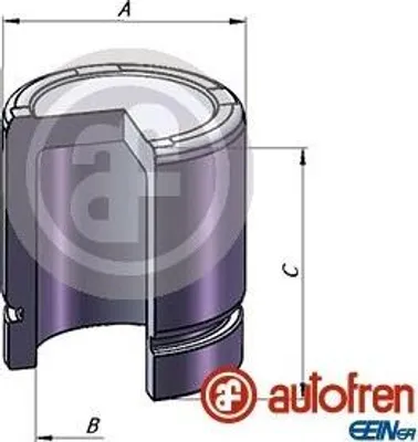 Produktbild von AUTOFREN SEINSA Bremssattel-Kolben passend für PEUGEOT 106 II Schrägheck (1A, 1C) 45mm Stahl