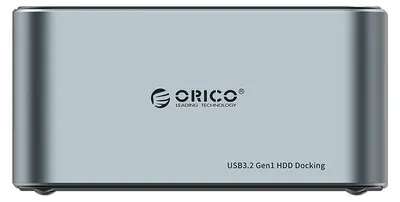 Zdjęcie produktu dla Orico docking station for 2.5" / 3.5" HDD / SSD, 5Gbps, USB-C to USB-C/A with cloning function (black)