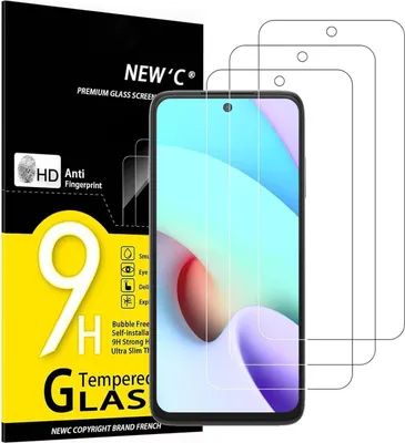 Produktbild von Panzer Schutz Glas für Xiaomi Redmi 10, 3 Stück, 9H Härte, Ultra-klar