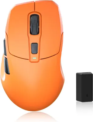 Produktbild von Gaming-Maus,26.000 DPI,8K-Abtastrate,mit Eisbeschichtung, ergonomisch,3 Modi(2,4 GHz/USB-C/Bluetooth), wiederaufladbar, kompatibel mit Laptop, PC, Mac