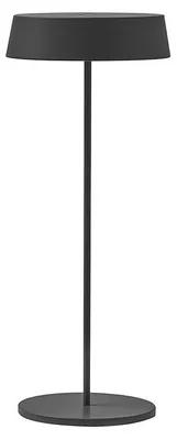 Productafbeelding van Draagbare tafellamp Inemuri, antraciet, LED, 2,2 W, 2700 K, IP54, oplaadbaar via USB, geïntegreerde touch-dimmer – Rossini Illuminazione
