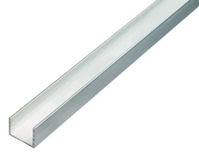 Immagine prodotto di Profilo a U in alluminio, naturale, 1000 x 30 x 20 mm, per montaggio