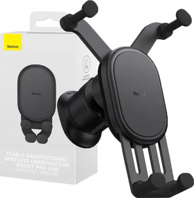 Obrázok produktu pre Baseus Pro 15W Baseus Pro 15W stabilná gravitačná bezdrôtová nabíjacia kolíska do auta (čierna)