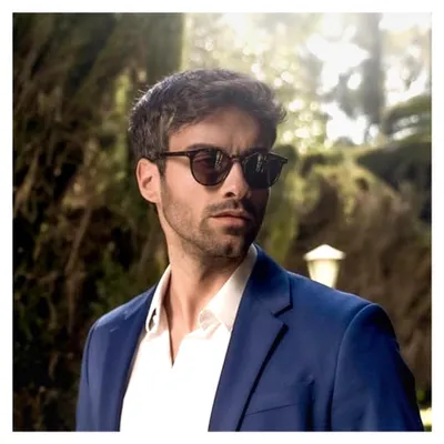 Produktbild von Polarisierte Sonnenbrille für Damen und Herren, kleine runde Form, trendiges Retro-Design, UV-Schutz