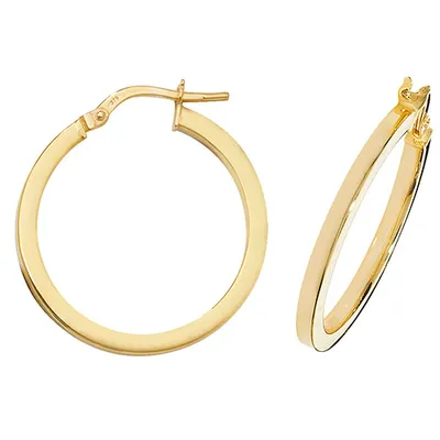 Produktbild von 9 Karat (375) Gold Damen - Paar Creolen - 20mm; TRS38433MM20