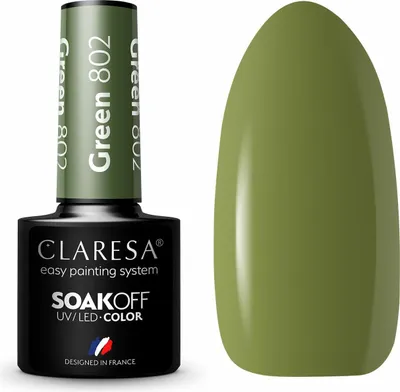 Produktbild von CLARESA Hybrid-Gellack GRÜN 802 -5g