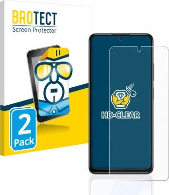 Produktbild von 2x Für Xiaomi Redmi Note 11 Pro 5G Schutzfolie BROTECT Displayschutz Display Schutz Folie Klar Transparent