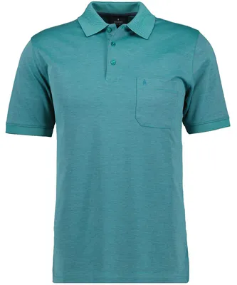 Ragman H-Polo Polo Soft-Knit uni in grün