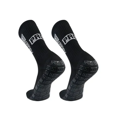 Obrázek produktu pro Sportovní ponožky PRO GRIPSOX, vysoce elastické fotbalové ponožky, protiskluzové, unisex, velikost 39-46, vhodné na fotbal, běh a další sporty, černé