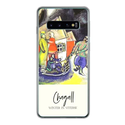 Produktbild von MuchoWow® Handyhülle Schutzhülle Hülle für Samsung Galaxy S10 Winter in Witebsk - Chagall Silikon Softcase Handy Hülle - Handytasche