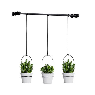 Obrázek produktu pro Odnímatelný řetězový květináč, závěsný květináč, květináč, železný závěsný květináč, železný umělecký závěsný květináč