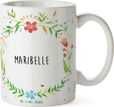Produktbild von Mr. & Mrs. Panda Becher Maribelle - Geschenk, Tasse, Teetasse, Kaffeetasse, Kaffeebecher, Teebecher, schöne