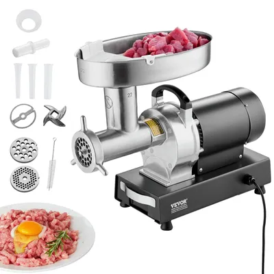 Elektrische Fleischmaschine 6,35 kg/min 750 W Edelstahl