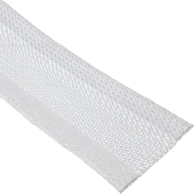 Image de InLine® gaine de câble, gaine tissée avec velcro, 1m x 25mm blanc