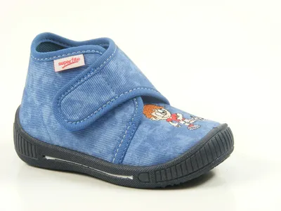 Produktbild von Superfit 5-00253 Bully Baby Schuhe Jungen Hausschuhe Weite Mittel III, Größe:19, Farbe:Blau