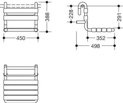 Produktbild von HEWI 801.51BCH110 92 Einhängesitz Ser 801, matt,