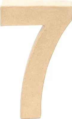 Produktbild von Glorex Papp-Zahl 7 17,5 x 5,5 cm