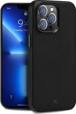 Produktbild von nevox StyleShell PRO MagSafe Leder iPhone 15 Pro schwarz