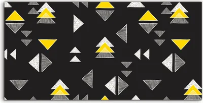 Produktbild von Coloray Canvas 120x60  Wandbild Leinwand Bilder Foto Bild Handgezeichnete Dreiecke
