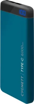 Produktbild von Cygnett ChargeUp Pro 6000 mAh 15W USB-C Powerbank - Teal