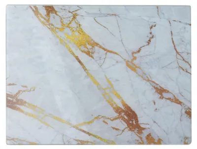 Produktbild von Schneidebrett glas Allesken Aria 40x30 marmor 1pc