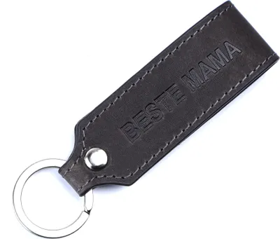 Produktbild von Benthill Schlüsselanhänger Echt Leder - Beste Mama - Geschenkidee für die Mutter - Schlüsselbund inkl. Geschenkbox