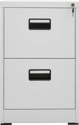 Produktbild von vidaXL Aktenschrank Hellgrau 46x62x72,5 cm Stahl