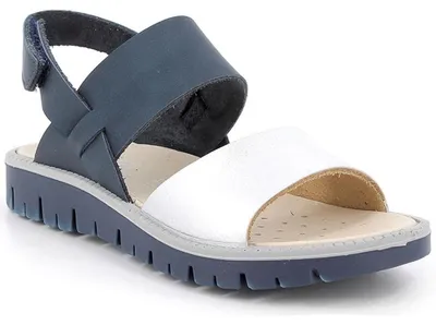 Produktbild von Primigi Axel Mädchen Elegante Sandale aus Leder Dunkelblau/Silber, 7890811 - Gr. 31