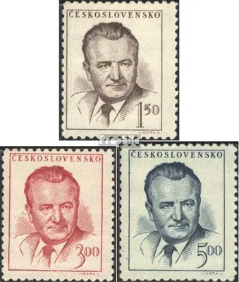 Produktbild von Briefmarken Tschechoslowakei 1948 Mi 552-554 (kompl.Ausg.) postfrisch Gottwald