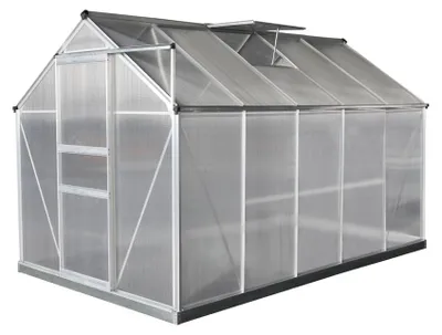 Image de Westmann Serre aluminium Flora 610 argent 312x192x201 cm