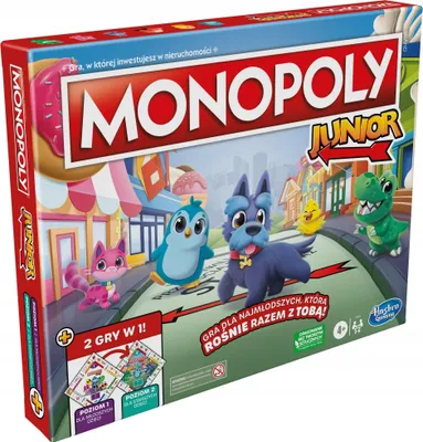 Produktbild von Hasbro Monopoly Junior FAMILIENBRETTSPIEL
